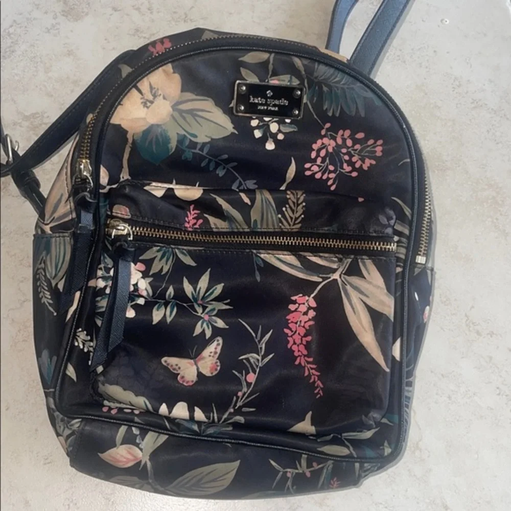 Kate Spade Floral Bradley Back pack as is